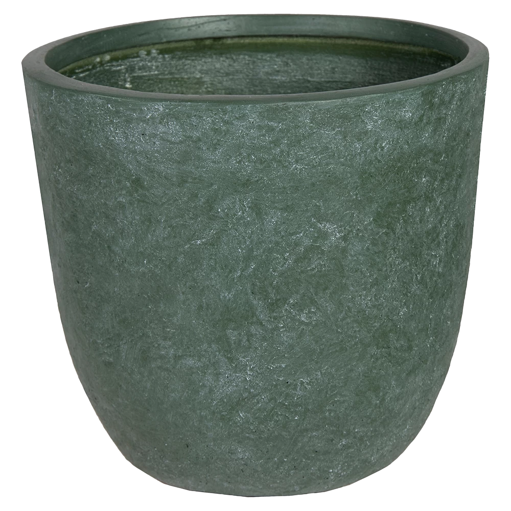 Bloempot Arizona Egg Cypress Wash - D32 X H31cm - Groen 3 Bloempot Arizona Egg Cypress Wash - D32 X H31cm - Groen