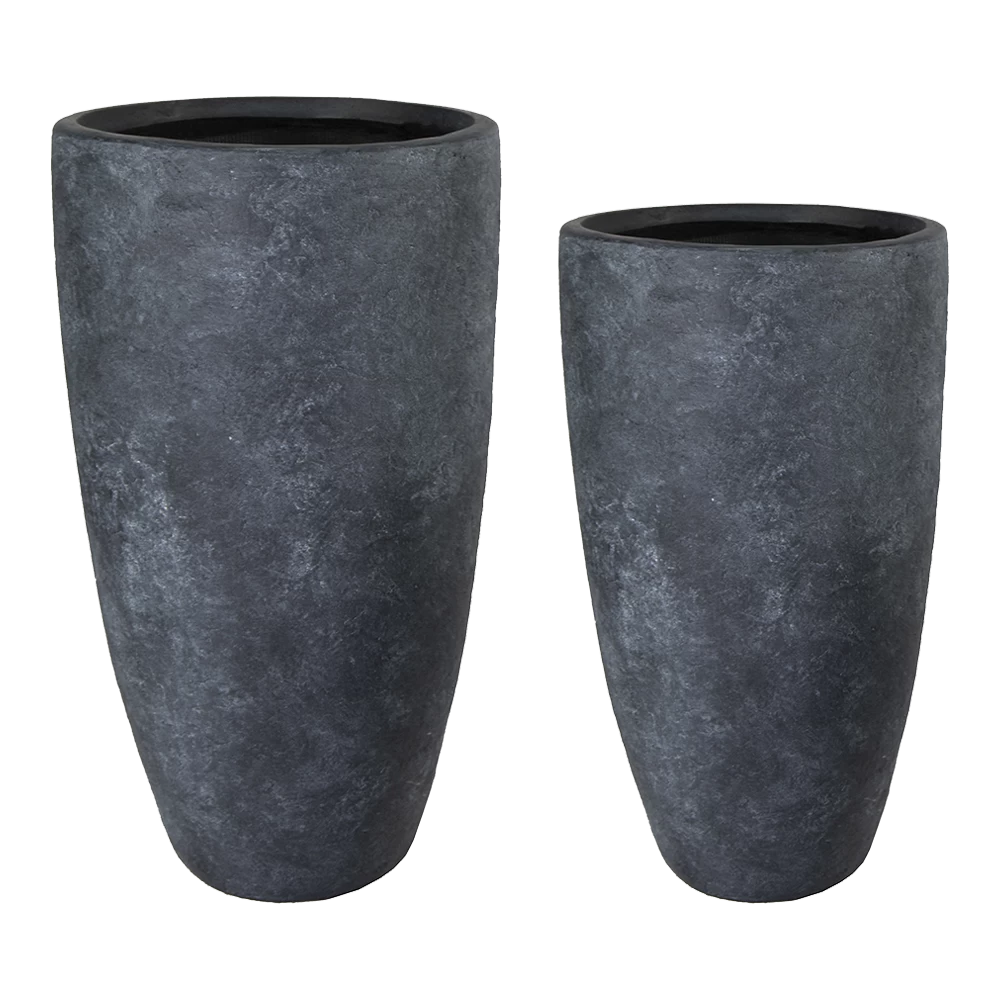 Bloempot Arizona High Vase - D44 X H77cm - Donkergrijs 4 Bloempot Arizona High Vase - D44 X H77cm - Donkergrijs - Afbeelding 2