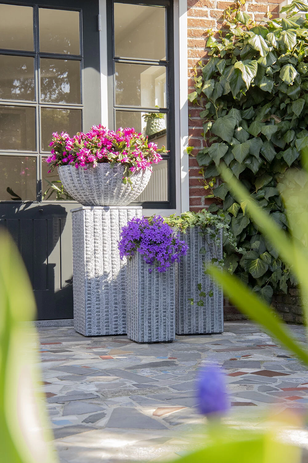 Plantenschaal Arkansas - D36 X H16.5cm - Lichtgrijs 5 Plantenschaal Arkansas - D36 X H16.5cm - Lichtgrijs - Afbeelding 3