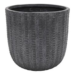 Bloempot Arkansas Egg - D32 X H31cm - Donkergrijs
