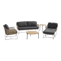 Belmond Lounge Bank 2.5-zits - Incl. Kussens -Tuinbenodigdheden Bevordering belmond lounge bank 25 zits incl kussens 3 1