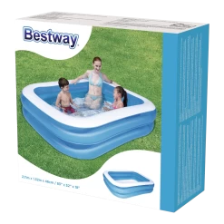 Bestway Opblaasbaar Zwembad - Familie - 211x132x46cm -Tuinbenodigdheden Bevordering bestway opblaasbaar zwembad familie 211x132x46cm 3