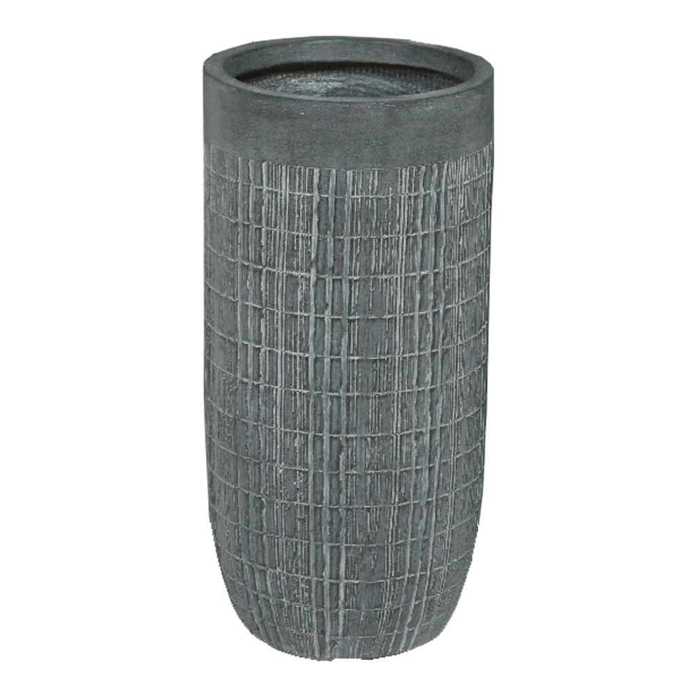 Bloempot Bryan Hoog - D43 X H78cm - Grijs 3 Bloempot Bryan Hoog - D43 X H78cm - Grijs