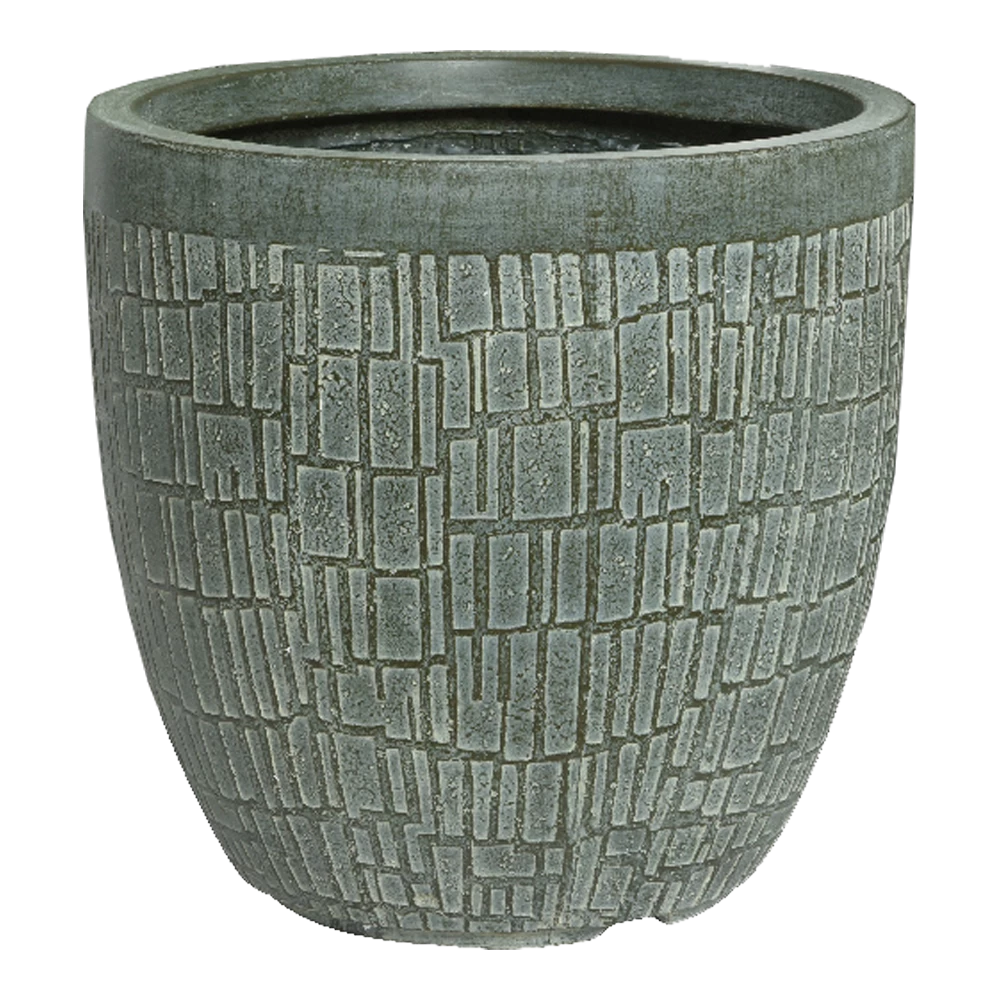 Bloempot Dean - D31 X H31cm - Groen 3 Bloempot Dean - D31 X H31cm - Groen