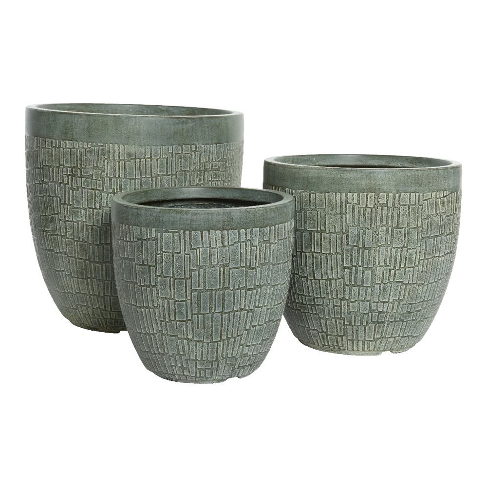 Bloempot Dean - D31 X H31cm - Groen 4 Bloempot Dean - D31 X H31cm - Groen - Afbeelding 2