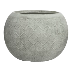 Bloempot Ella - D36 X H27,5cm - Lichtgrijs