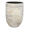 Bloempot Miami Hoog - D29 X H50cm - Grijs -Tuinbenodigdheden Bevordering bloempot miami hoog d29xh50cm grijs bloempot 1