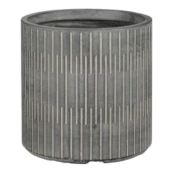 Bloempot Oslo - D26 X H26,5cm - Zwart-grijs