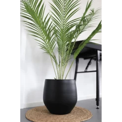 Bloempot Petra - D33 X H31cm - Mat Zwart -Tuinbenodigdheden Bevordering bloempot petra mat zwart 4