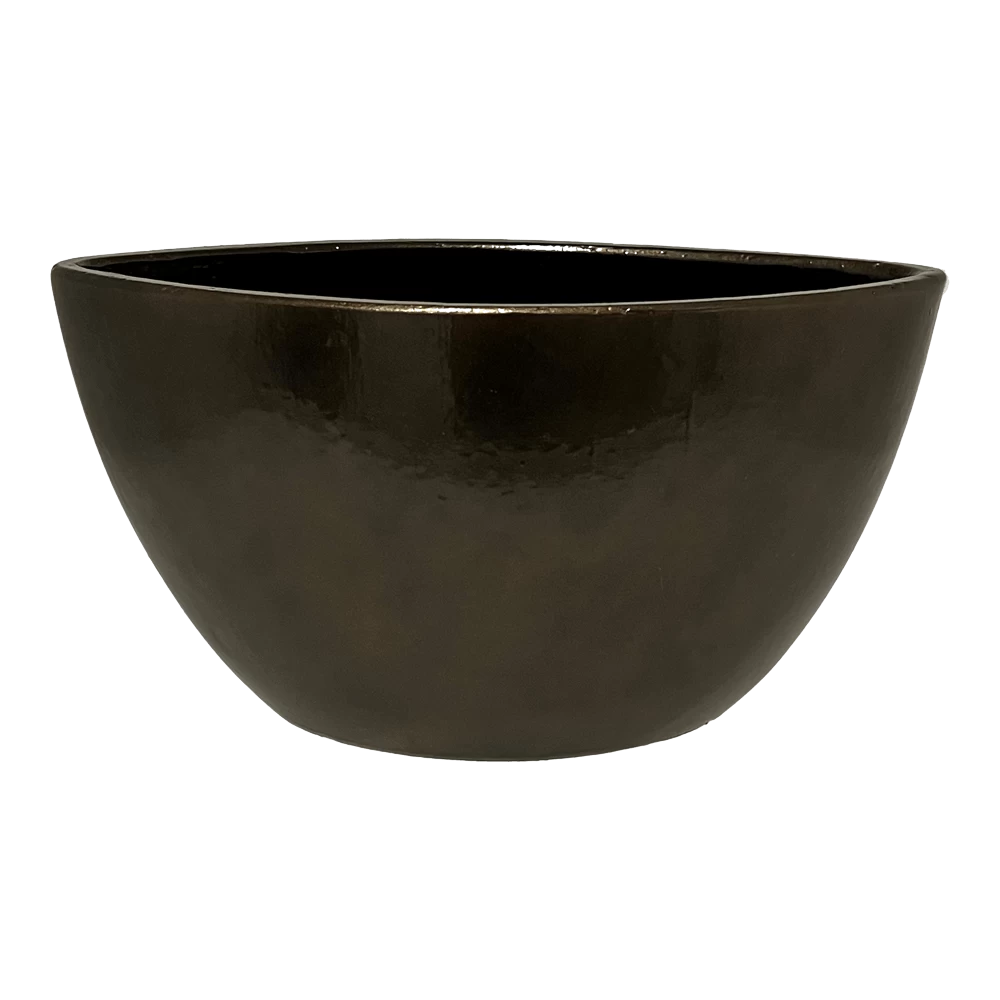 Bloempot Petra Ovaal - L32 X B17 X H17cm - Koper 3 Bloempot Petra Ovaal - L32 X B17 X H17cm - Koper