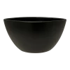 Bloempot Petra Ovaal - L32 X B17 X H17cm - Mat Zwart -Tuinbenodigdheden Bevordering bloempot petra ovaal l32xb17xh17cm mat zwart bloempot 1