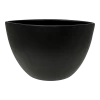 Bloempot Petra Ovaal - L33 X B17 X H24cm - Mat Zwart -Tuinbenodigdheden Bevordering bloempot petra ovaal l33xb17xh24cm mat zwart bloempot 1