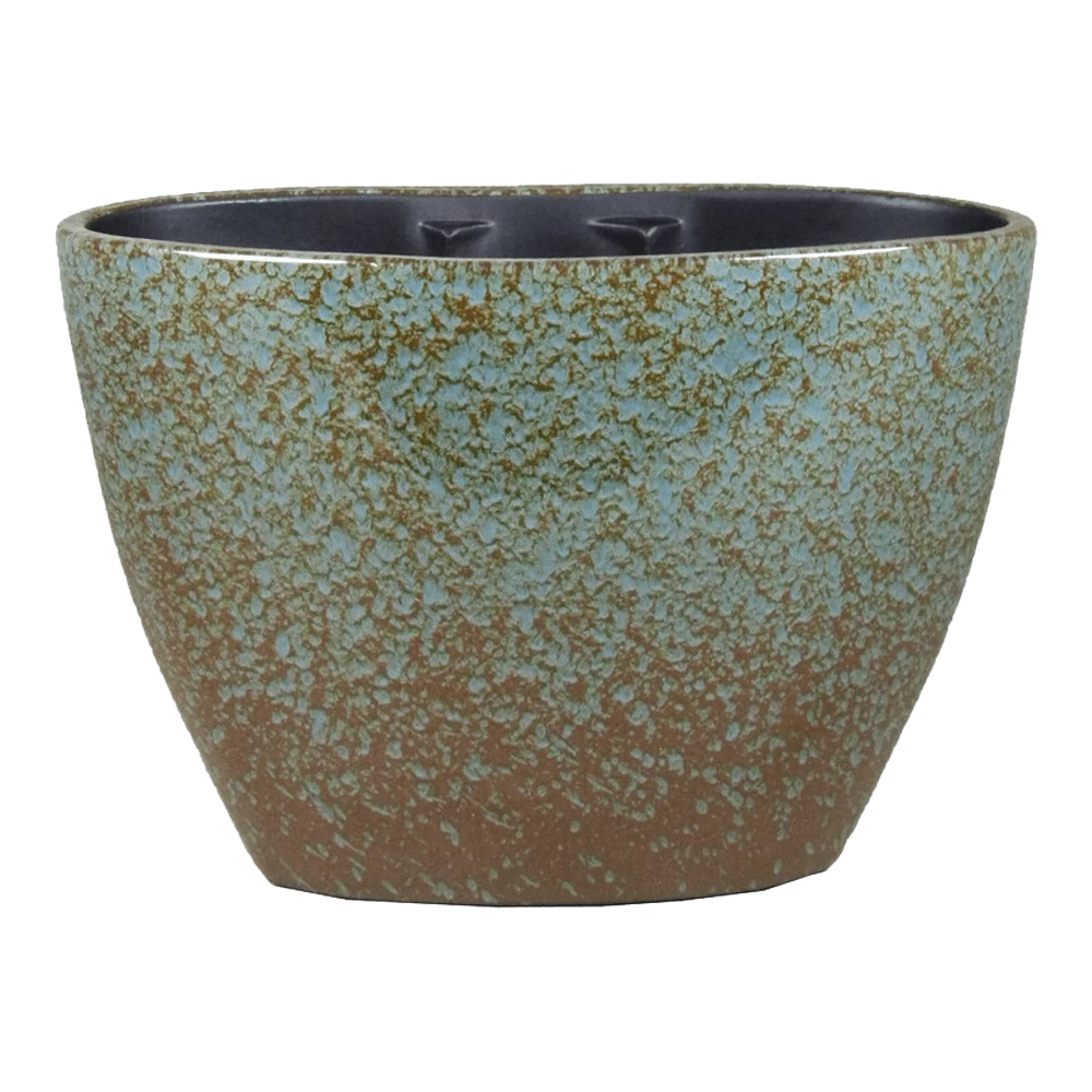 Bloempot Sepp Ovaal - L32 X B15 X H22cm - Blauw