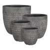 Bloempot Tallinn - D37 X H35,5cm - Zwart-grijs 1 Bloempot Tallinn - D37 X H35,5cm - Zwart-grijs -Tuinbenodigdheden Bevordering bloempot tallinn zwart grijs bloempot 1