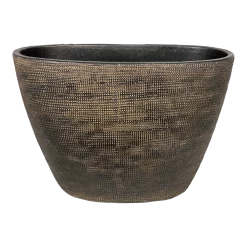 Bloempot Tokio Ovaal - L33 X B16 X H26cm - Goud