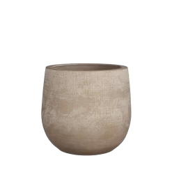 Bloempot Victor - H19 X D21cm - Beige