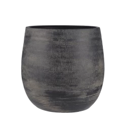 Bloempot Victor - H45 X D49cm - Donker Bruin