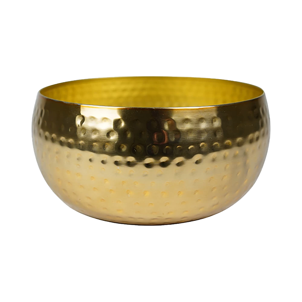 Plantenschaal Kody - D34 X H15cm - Goud 3 Plantenschaal Kody - D34 X H15cm - Goud