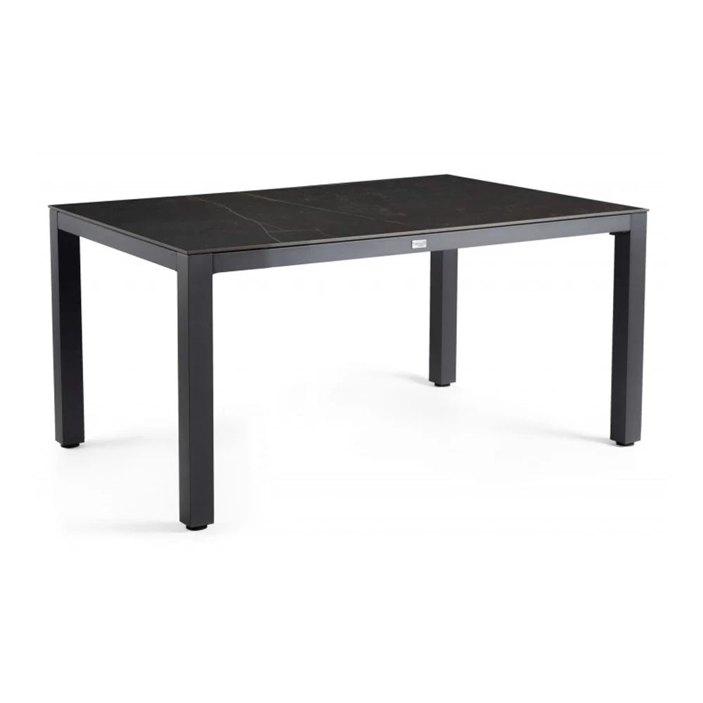 Briga Dining Tafel Dekton Top Kelya - 180 X 100 Cm - Charcoal Frame