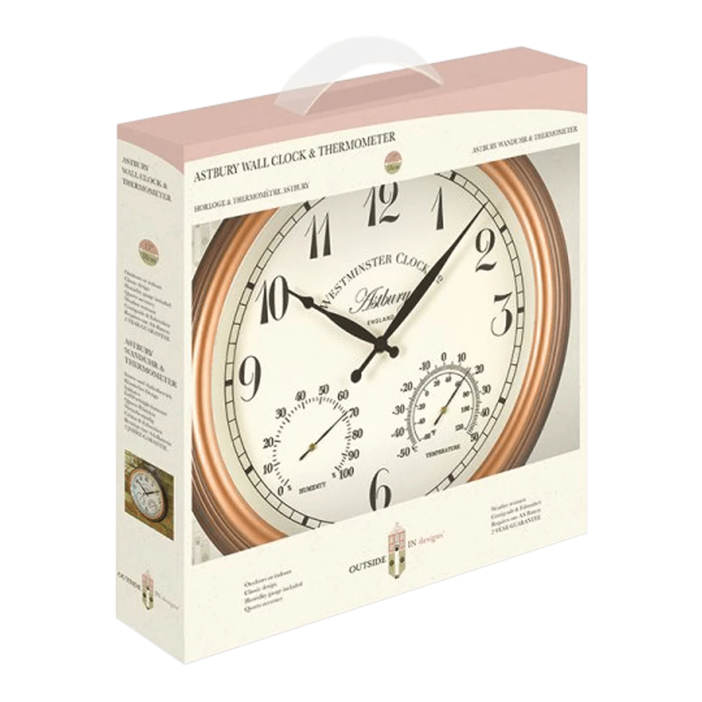 Buitenklok Astbury - 2in1 - 30cm 5 Buitenklok Astbury - 2in1 - 30cm - Afbeelding 3