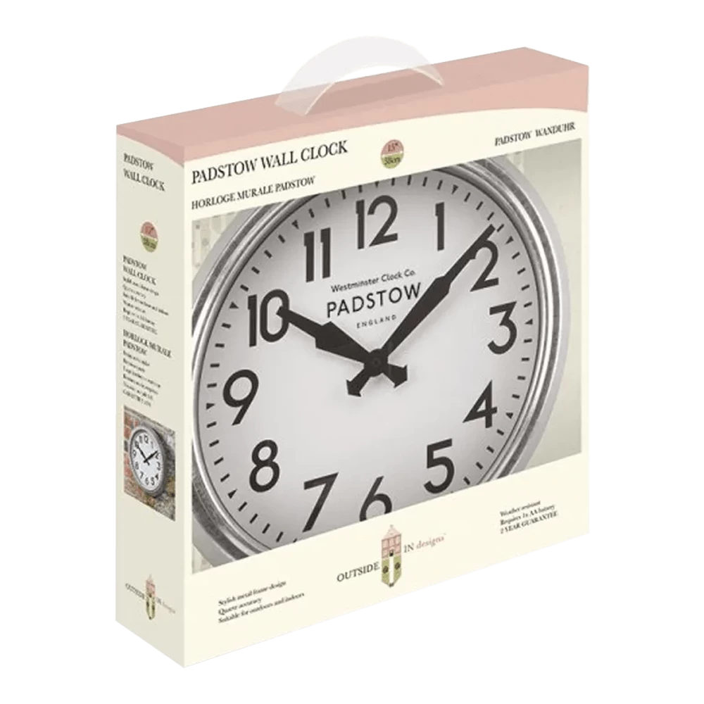 Buitenklok Padstow - 38cm 4 Buitenklok Padstow - 38cm - Afbeelding 2
