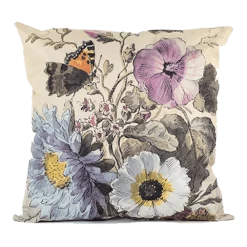Buitenkussen Boeket Bloemen Met Vlinder 45x45cm - Tuinkussen
