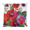 Buitenkussen Rode Bloemen 45x45cm - Tuinkussen -Tuinbenodigdheden Bevordering buitenkussen rode bloemen 45x45cm tuinkussen polyester 1