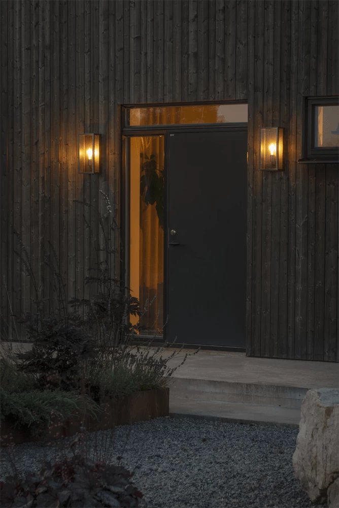 Konstsmide Carpi 230V Wandlamp Flush E27, 20.5x40cm, Transparant Glas, Max 60W - Afbeelding 4