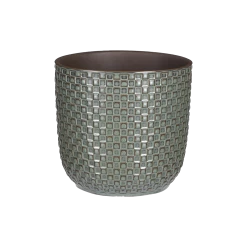 Bloempot Daan - D19 X H17.5cm - Groen