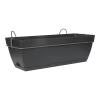 Balkonbak Easyday Smile - 50 X 18 X 17cm - Zwart -Tuinbenodigdheden Bevordering ed smile tr curve set 50cm intblack balkonbak zwart 1