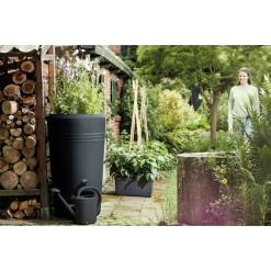 Elho Regenton - Green Basics - 200L - Zwart 13 Elho Regenton - Green Basics - 200L - Zwart -Tuinbenodigdheden Bevordering elho regenton green basics 200l zwart 5 1