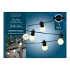 Lumineo Feestverlichting Lichtsnoer - Bolvorm- 950cm - 20 LEDS - Warm Wit