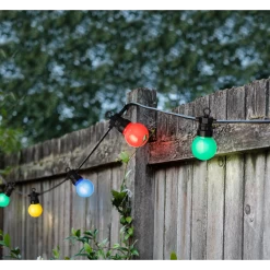 Lumineo Feestverlichting Lichtsnoer - Bolvorm - Twinkel Effect - 950cm - 20 LEDS - Multi -Tuinbenodigdheden Bevordering feestverlichting lichtsnoer bolvorm twinkel effect 950cm 20 leds multi netstroom 3 3