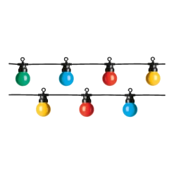 Lumineo Feestverlichting Lichtsnoer - Bolvorm - Twinkel Effect - 950cm - 20 LEDS - Multi -Tuinbenodigdheden Bevordering feestverlichting lichtsnoer bolvorm twinkel effect 950cm 20 leds multi netstroom 4 3