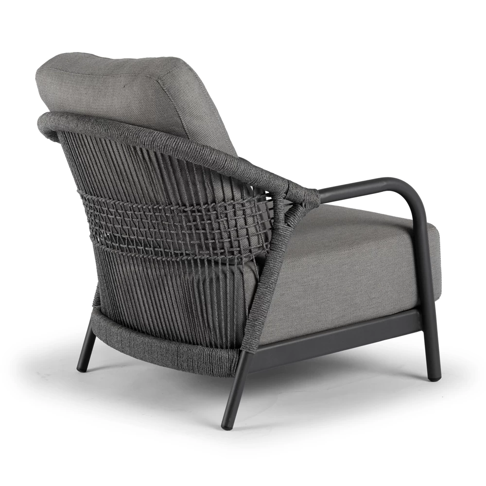 Fiona Loungestoel - Charcoal 4 Fiona Loungestoel - Charcoal - Afbeelding 2