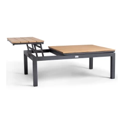 Flip-Up Coffee Tafel - 120 X 79 X 42 Cm - Teak -Tuinbenodigdheden Bevordering flip up coffee tafel 120x79x42 cm teak 2