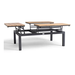 Flip-Up Coffee Tafel - 120 X 79 X 42 Cm - Teak -Tuinbenodigdheden Bevordering flip up coffee tafel 120x79x42 cm teak 4