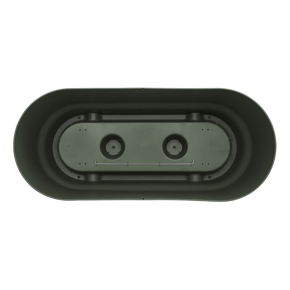 Bloembak Elho Greenville Terrace 80cm - Met Wielen - Bladgroen 6 Bloembak Elho Greenville Terrace 80cm - Met Wielen - Bladgroen - Afbeelding 4