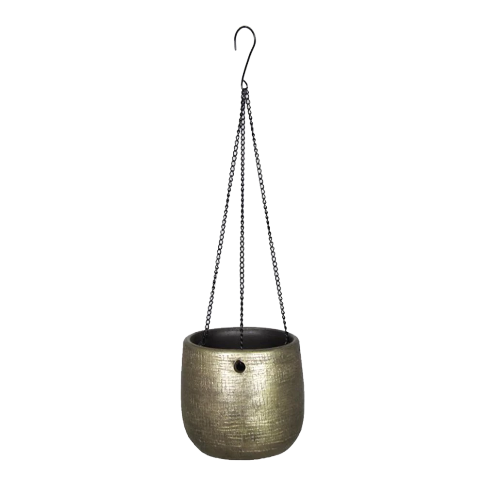 Hangpot Mira - D18 X H16cm - Goud 3 Hangpot Mira - D18 X H16cm - Goud