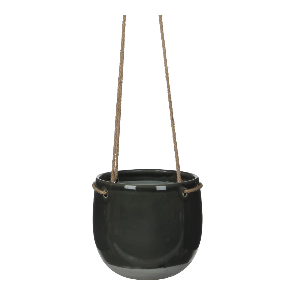 Hangpot Resa - D18,5 X H17cm - Donkergrijs 3 Hangpot Resa - D18,5 X H17cm - Donkergrijs