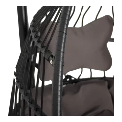 Hangstoel Norway - Inklapbaar - Zwart/Bruin -Tuinbenodigdheden Bevordering hangstoel norway inklapbaar zwart bruin 4