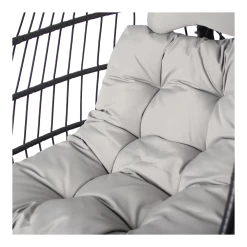 Hangstoel Norway - Inklapbaar - Zwart/Grijs -Tuinbenodigdheden Bevordering hangstoel norway inklapbaar zwart grijs 3