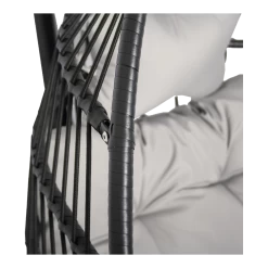 Hangstoel Norway - Inklapbaar - Zwart/Grijs -Tuinbenodigdheden Bevordering hangstoel norway inklapbaar zwart grijs 5