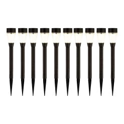 Lumineo LED Solar Tuinlamp - D6 X H32cm - Zwart - 10st. -Tuinbenodigdheden Bevordering led solar tuinlamp d6 x h32cm zwart 10st solar 4