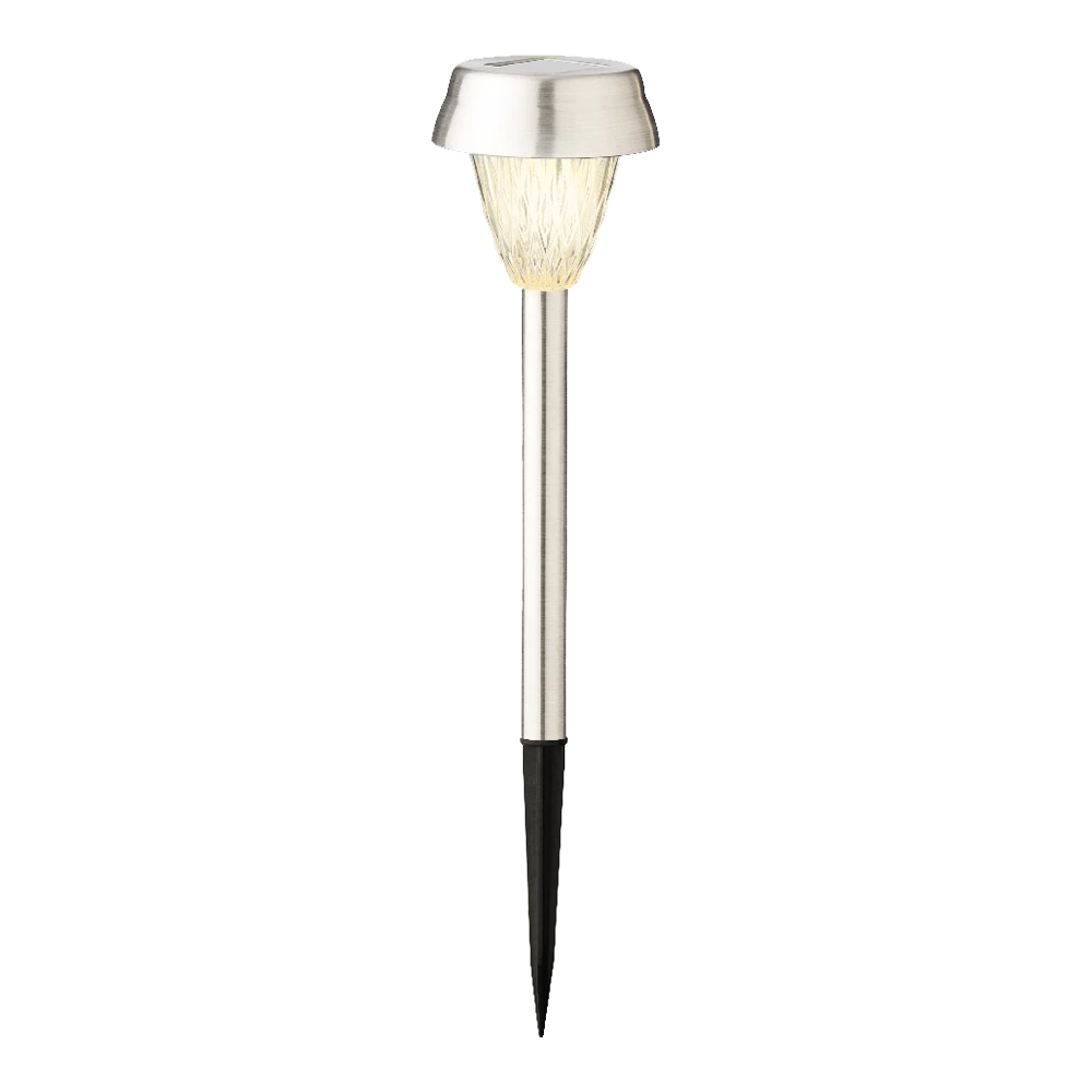 Lumineo LED Solar Tuinlamp - RVS - D8 X H22cm - RVS - 4st. 7 Lumineo LED Solar Tuinlamp - RVS - D8 X H22cm - RVS - 4st. - Afbeelding 5