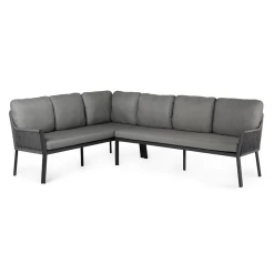 Liv Lounge Dining Set Left Charcoal