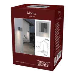 Konstsmide Monza 230V Wandlamp Downspot 13.5cm, GU10 Max 1x 35W -Tuinbenodigdheden Bevordering monza 230v wandlamp downspot 135cm gu10 max 1x 35w netstroom 4