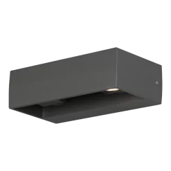 Konstsmide Monza PowerLED 230V Wandlamp Flush 6cm, 2x 6W -Tuinbenodigdheden Bevordering monza powerled 230v wandlamp flush 6cm 2x 6w netstroom 3