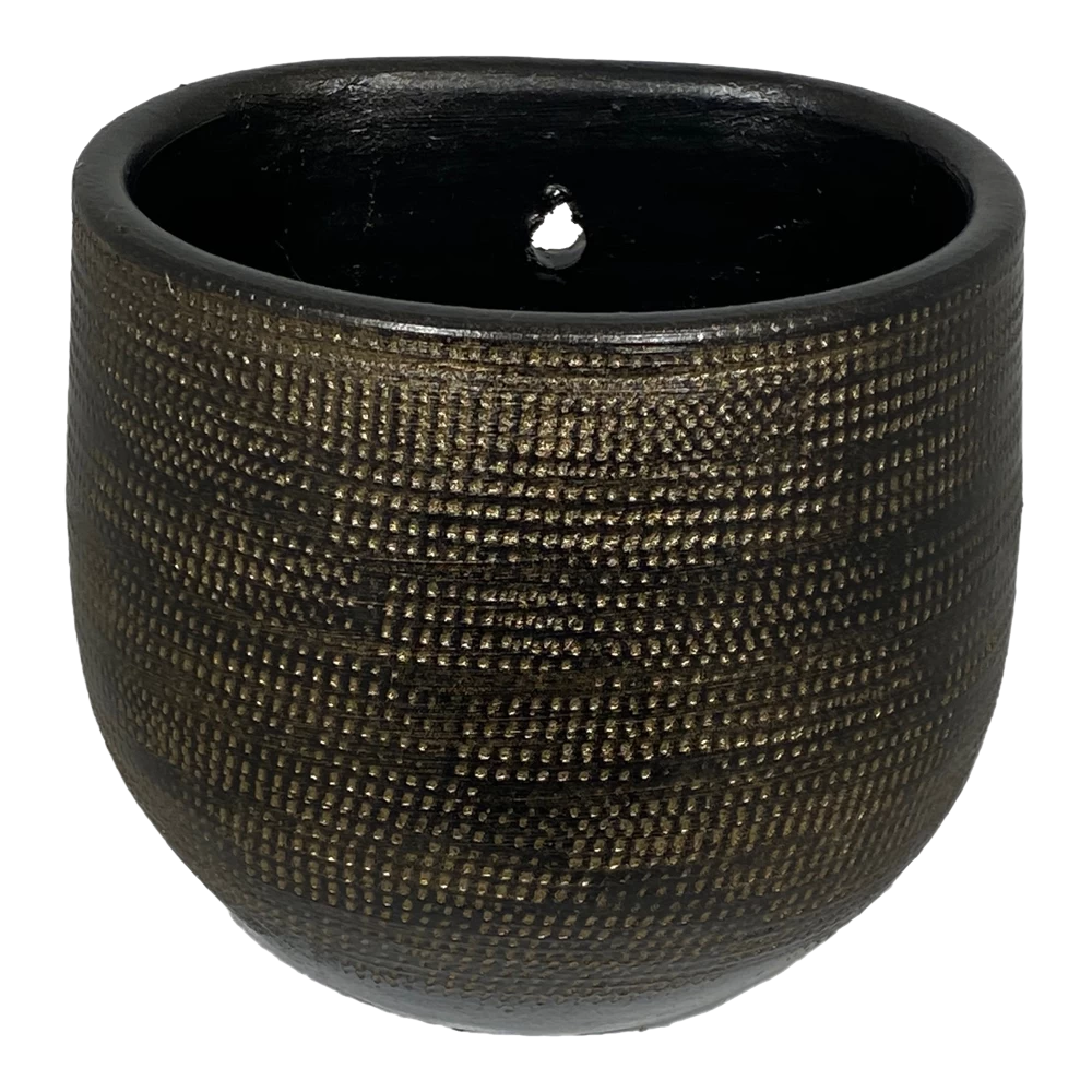 Muur Bloempot Tokio - D20 X H18cm - Goud 3 Muur Bloempot Tokio - D20 X H18cm - Goud