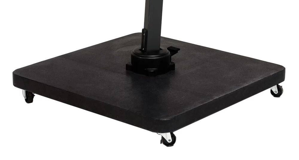 Parasolvoet Voor Zweefparasols Tierra - Gepolijst Graniet - Zwart - 90kg